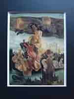 Amazon.co.jp: リヒャルト エルツェ、日々の苦悩、画集画、額装